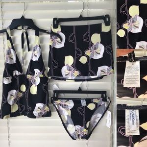 Calvin Klein 3-piece swimsuit, NWT